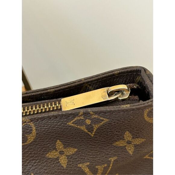 Authentic Louis Vuitton Monogram Cabas Piano Tote Bag Womens Brown - Picture 9 of 13